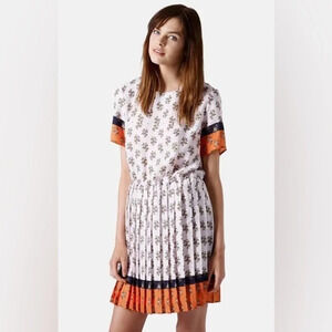 SALE!! NWOT Topshop floral pleated open back tea dress sz 8